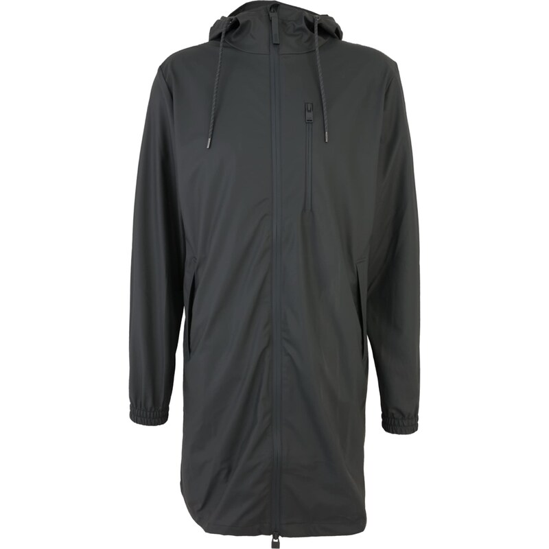 RAINS Funkčná bunda Long Storm Breaker tmavosivá 67890867