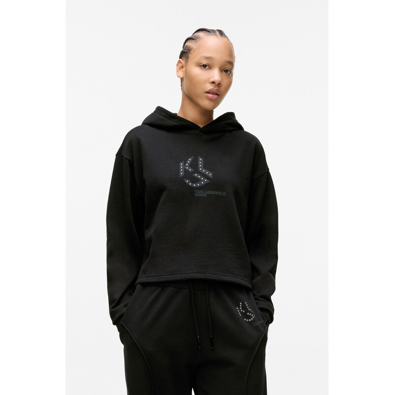 MIKINA KARL LAGERFELD JEANS KLJ REG STUDDED HOODIE 67849562