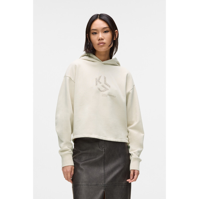 MIKINA KARL LAGERFELD JEANS KLJ REG STUDDED HOODIE 67849563