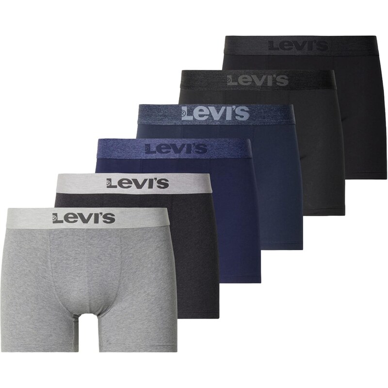LEVIS Boxerky námornícka modrá / tmavomodrá / svetlosivá / čierna 67853937