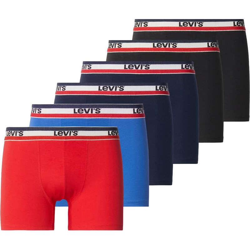 LEVIS Boxerky modrá / námornícka modrá / červená / čierna 67853944