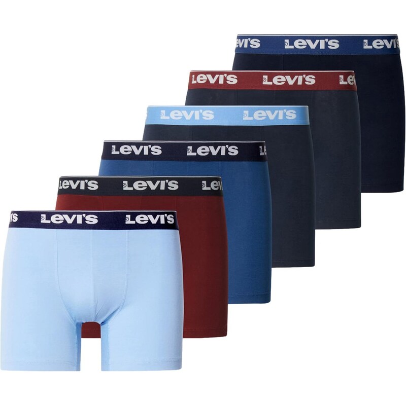 LEVIS Boxerky modrá / svetlomodrá / tmavomodrá / tmavočervená / 67853945