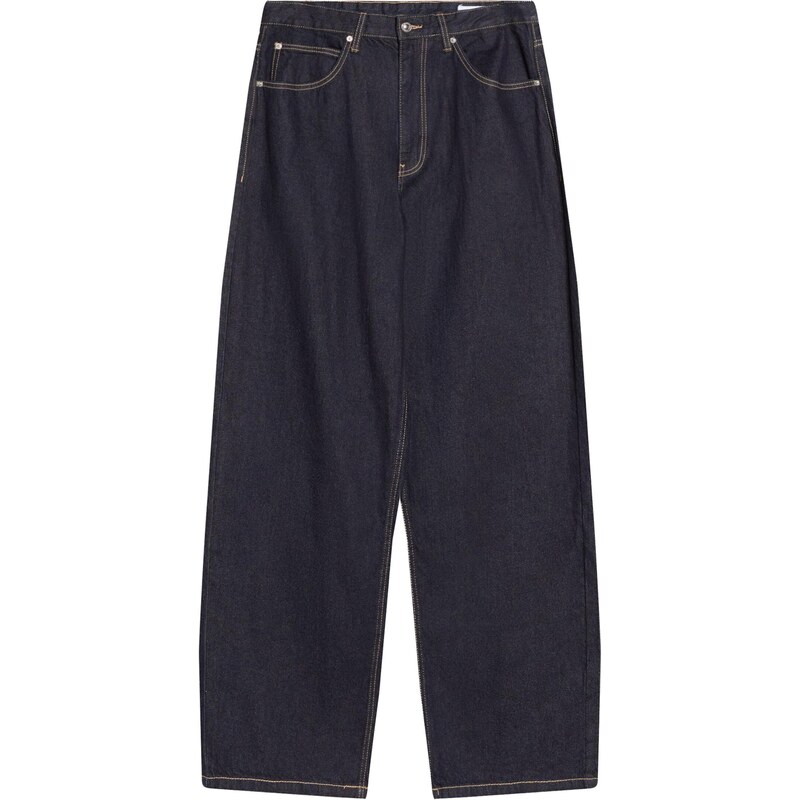 Bershka Džínsy námornícka modrá / hnedá 67854020