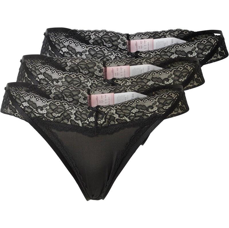 Hunkemöller Tangá Elliena čierna 67854121