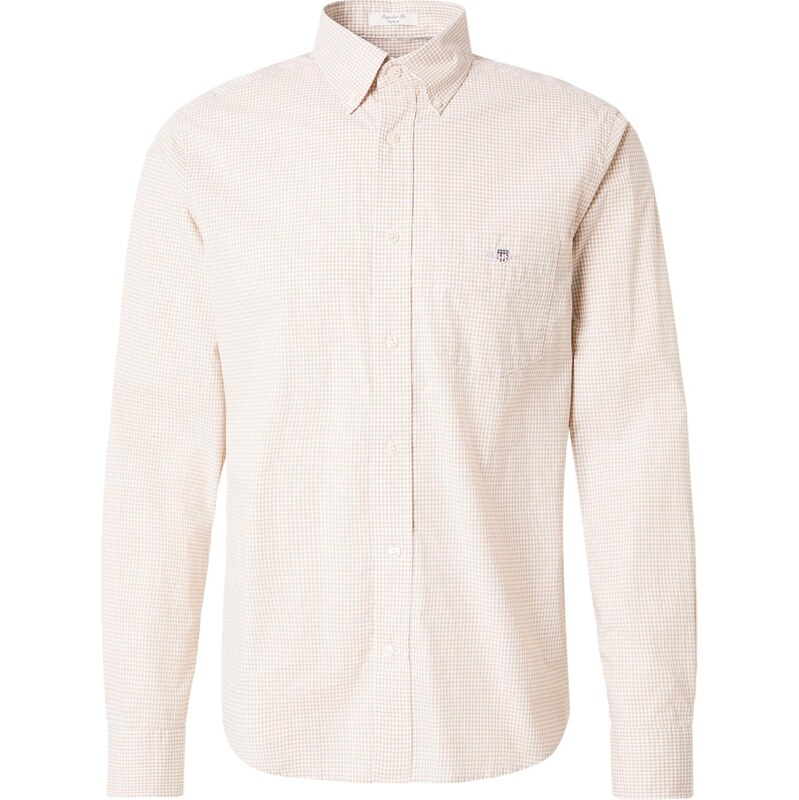 GANT Košeľa CLASSIC béžová / biela 67854144