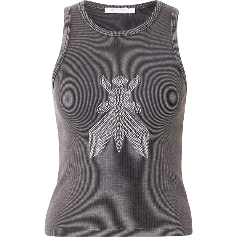 PATRIZIA PEPE Top MAGLIA kamenná / strieborná 67854172