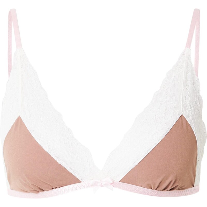 WILD LOVERS Podprsenka SOLENE hnedá / biela 67854218