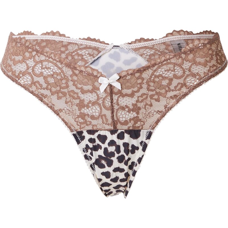 WILD LOVERS Tangá ANOUK krémová / mokka / tmavohnedá 67854220