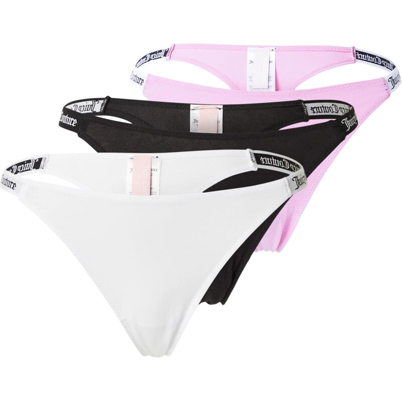 Juicy Couture Tangá slivková / čierna / biela 67854231