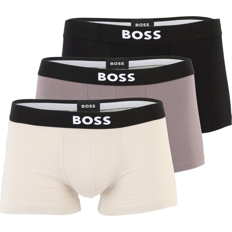 BOSS Boxerky David Beckham tmavošedá / svetlosivá / čierna / biela 67854386