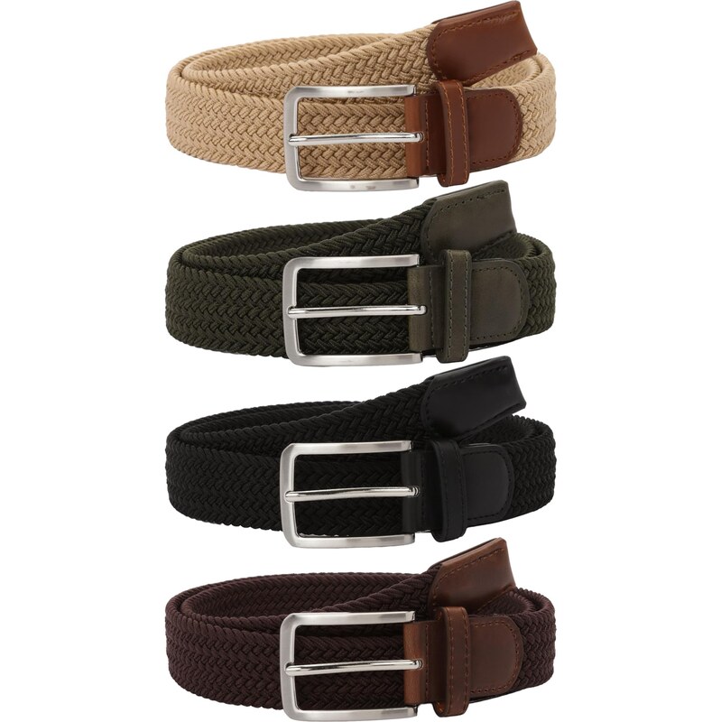 ABOUT YOU Opasky béžová / tmavohnedá / tmavozelená / čierna 67854404