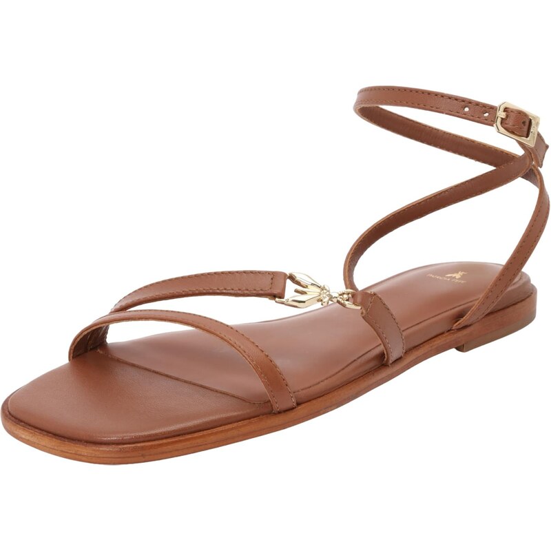 PATRIZIA PEPE Remienkové sandále farba ťavej srsti 67854394