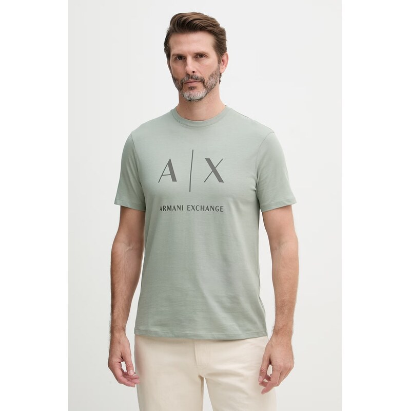 Pánske bavlnené tričko Armani Exchange 67848195