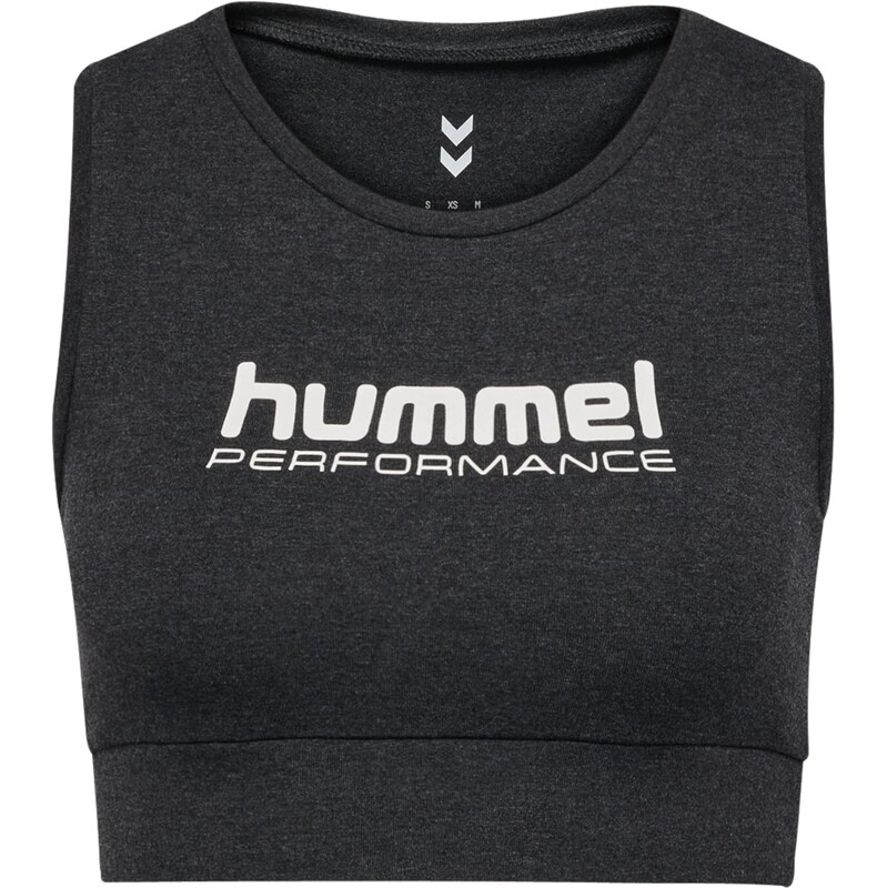 Hummel Športový top Pulse čierna melírovaná / biela 67853453