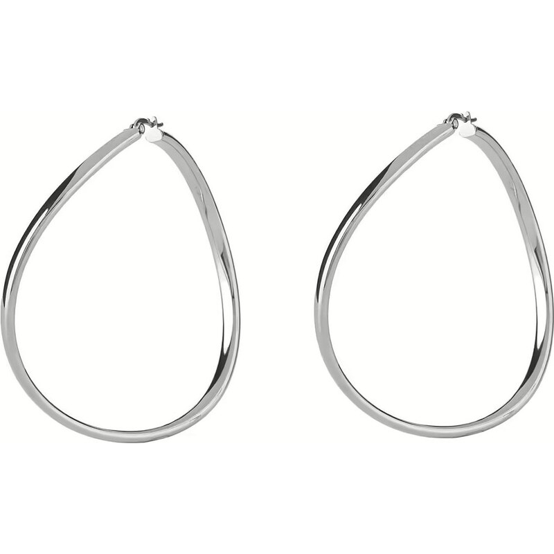 Guess Oceľové náušnice Hoops I Did It Again JUBE04195JWRHT-U 67852224