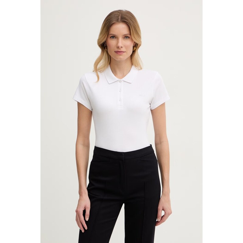 Karl Lagerfeld polo tričko dámske bavlnené s elastanom 67912948