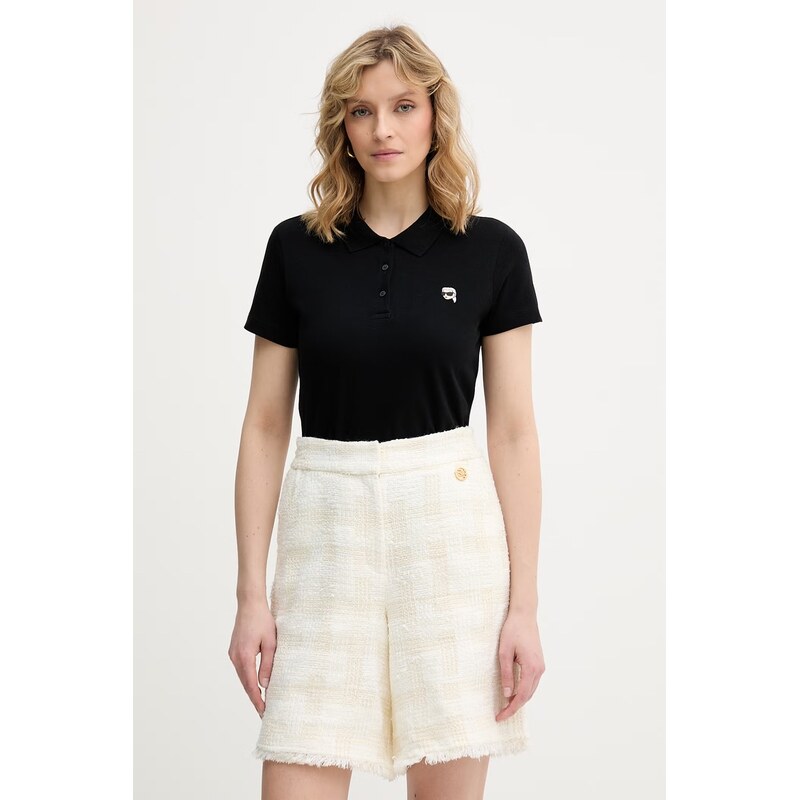 Karl Lagerfeld polo tričko dámske bavlnené IKON 67912954