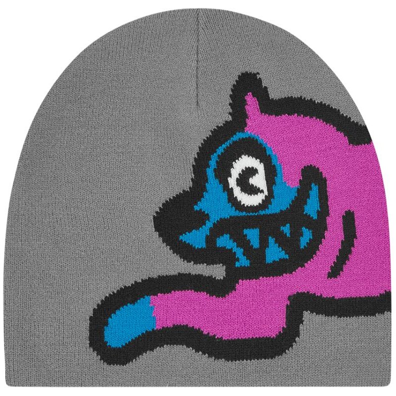 ICECREAM Running Dog Beanie Grey - Unisex - Čapica ICECREAM - Sivé - 67855706
