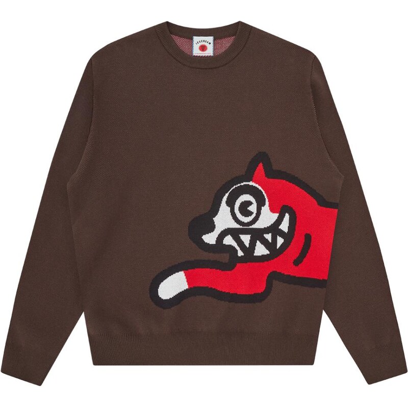ICECREAM Running Dog Knitted Crewneck - Pánske - Mikina ICECREAM - 67855720