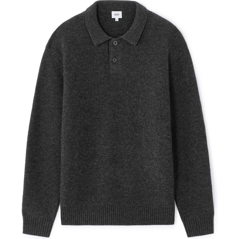 Čierny vlnený sveter Celio Meroli 67856356