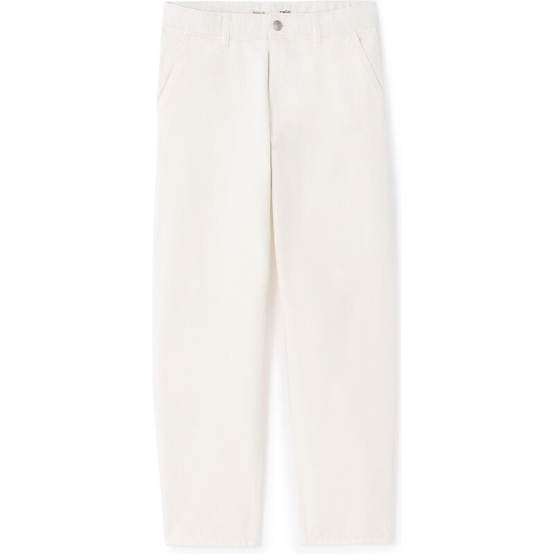 Celio pánske krémové rifle 67856386