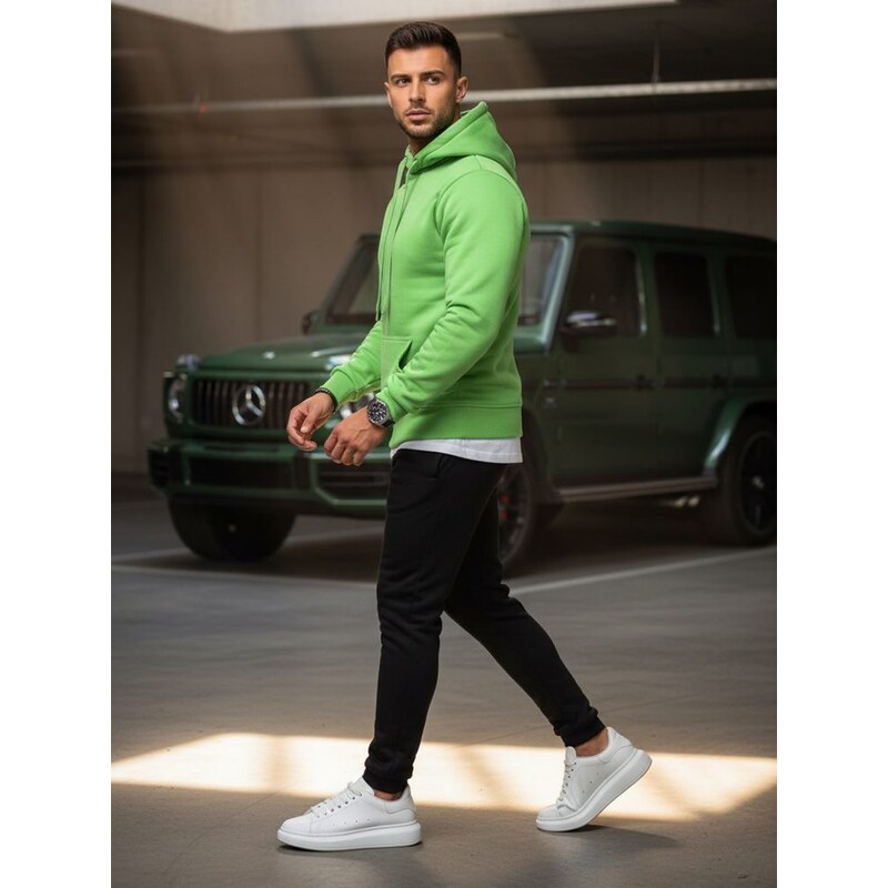 Buďchlap Pohodlná zeleno-čierna tepláková súprava 36858440