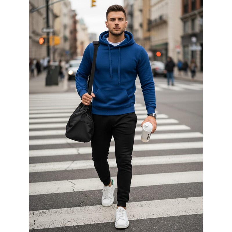 Dstreet Pohodlná modro-čierna tepláková súprava 63265090