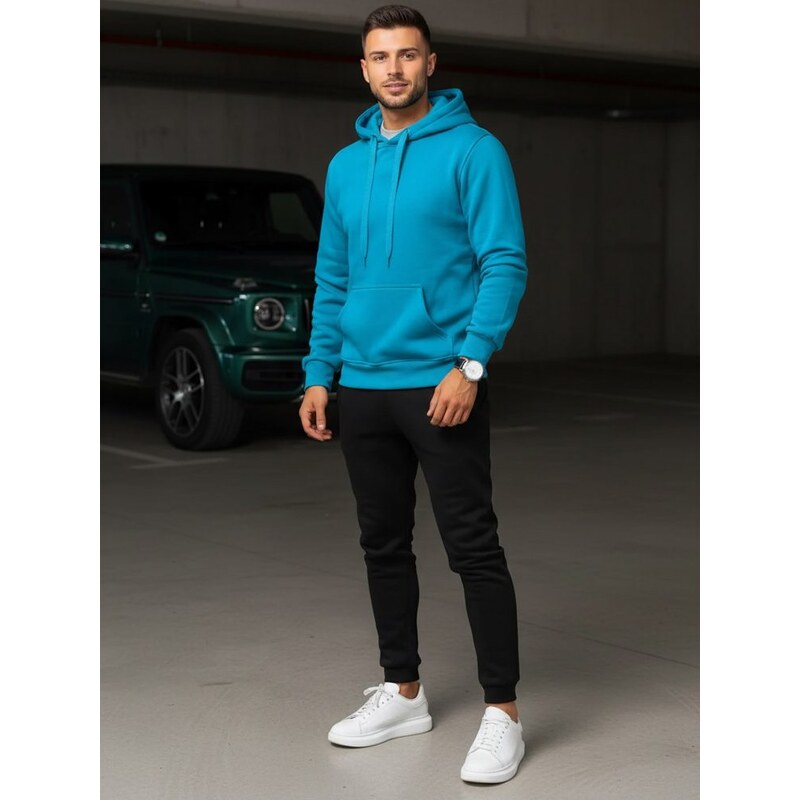 Dstreet Pohodlná nebesky-čierna tepláková súprava 63265092