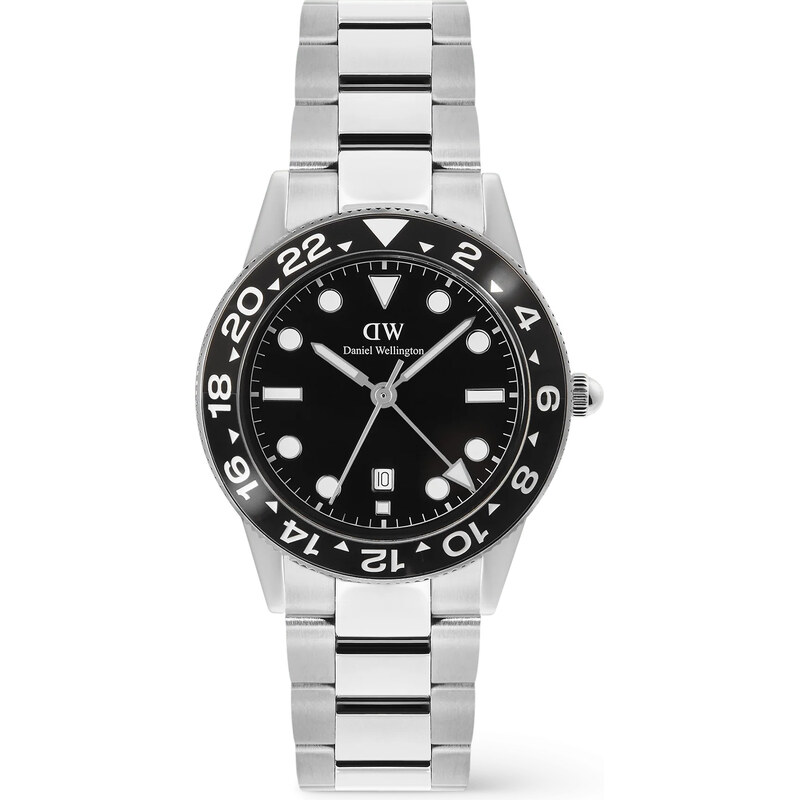Daniel Wellington Iconic GMT 40 Link Black Ceramic Bezel S DW00100919 67603296
