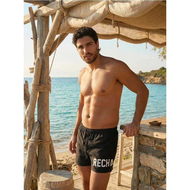 Sinsay - Plavkové šortky - čierna 67859392