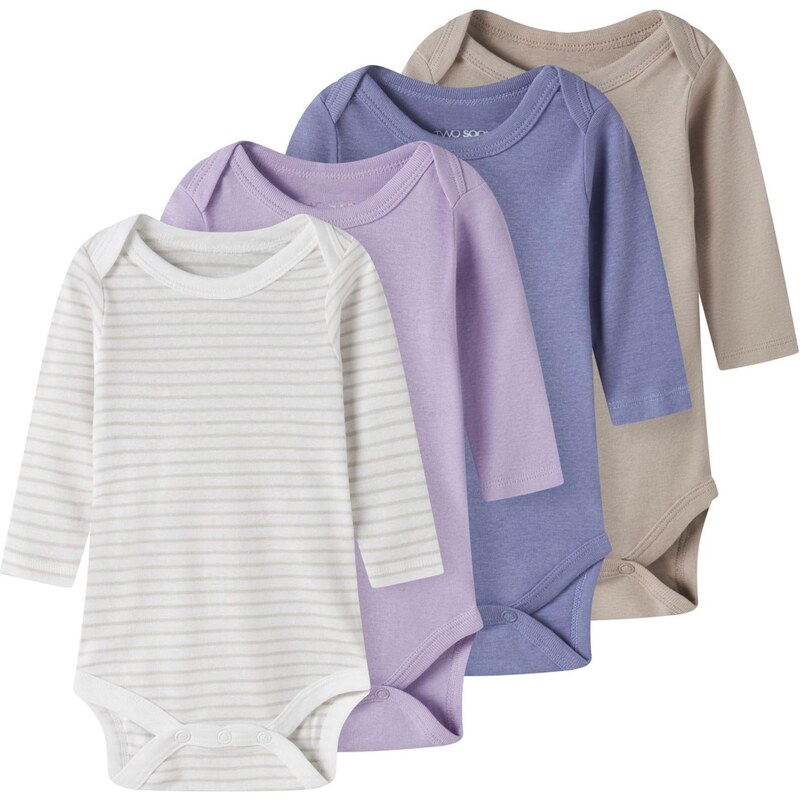 TWO SOON Body tmavobéžová / zafírová / levanduľová / šedobiela 67863367