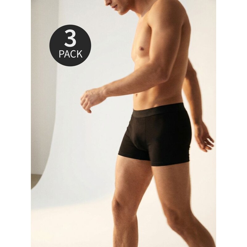 Sinsay - Súprava 3 boxeriek - čierna 67117529