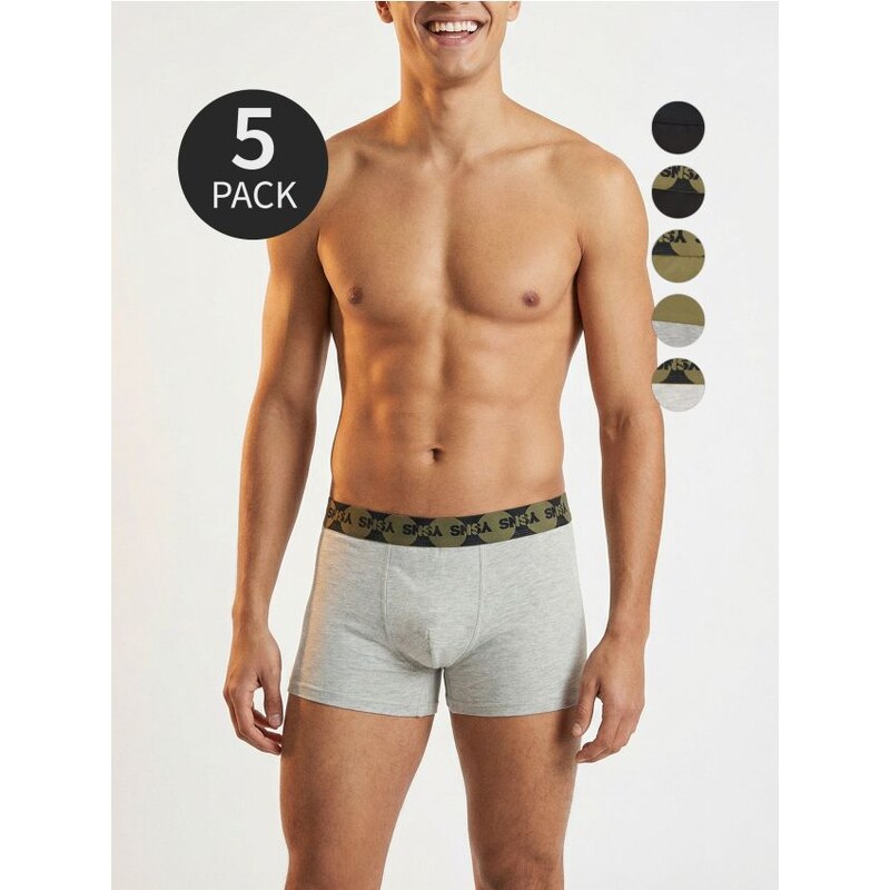 Sinsay - Súprava 5 boxeriek - viacfarebná 67056479