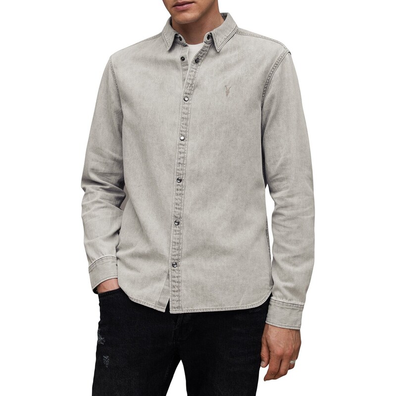 Rifľová košeľa AllSaints GLEASON LS SHIRT 67859946