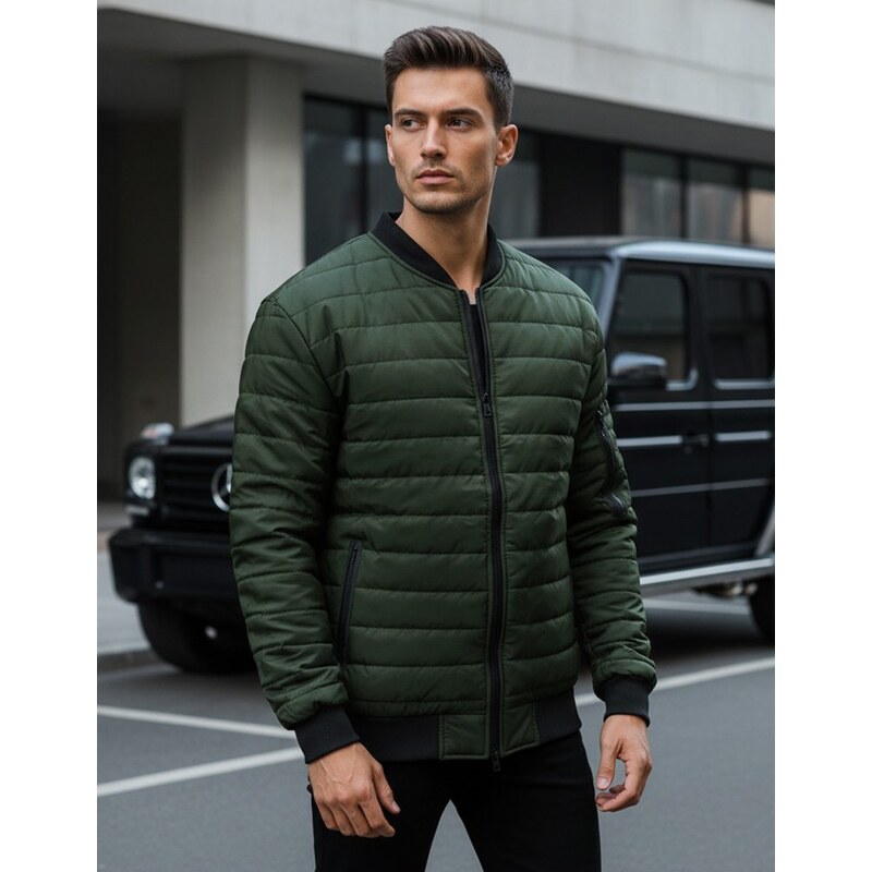 Buďchlap Štýlová bomber bunda zelená 67860366