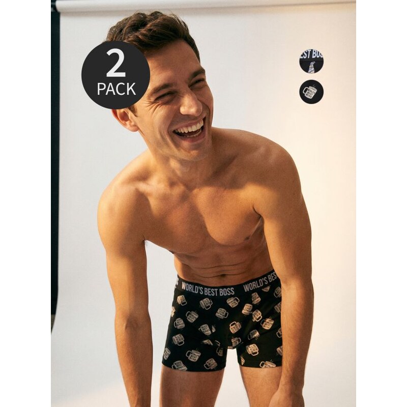 Sinsay - Súprava 2 boxeriek The Office - viacfarebná 67037408