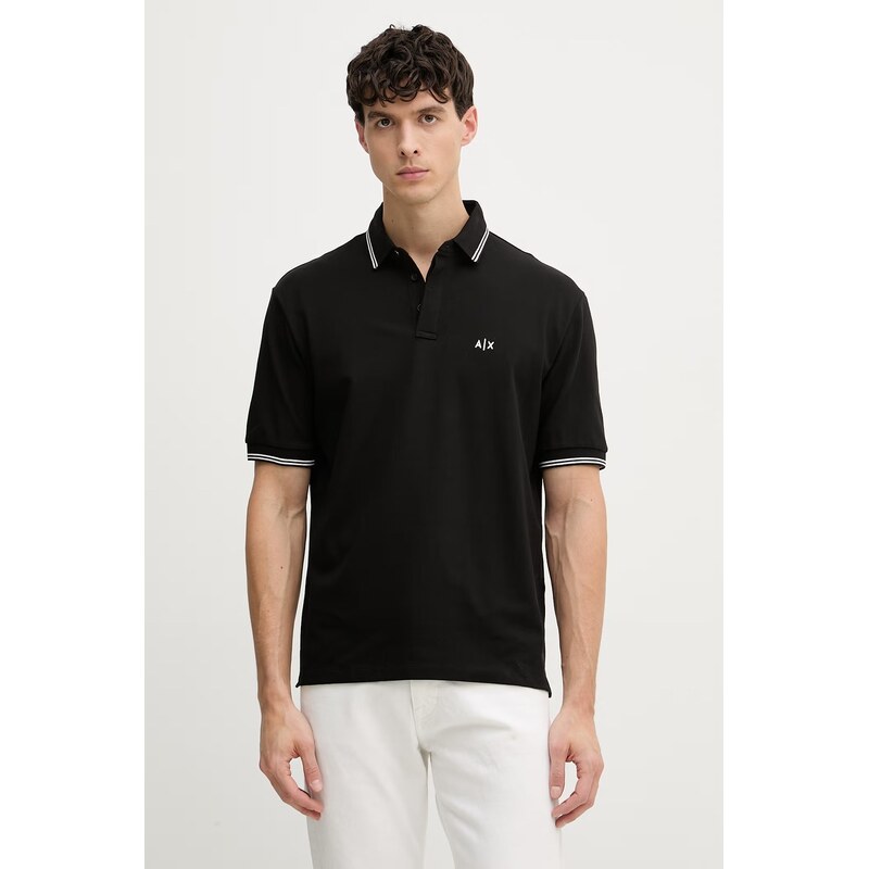 Armani Exchange polo tričko pánske bavlnené s elastanom 67866930