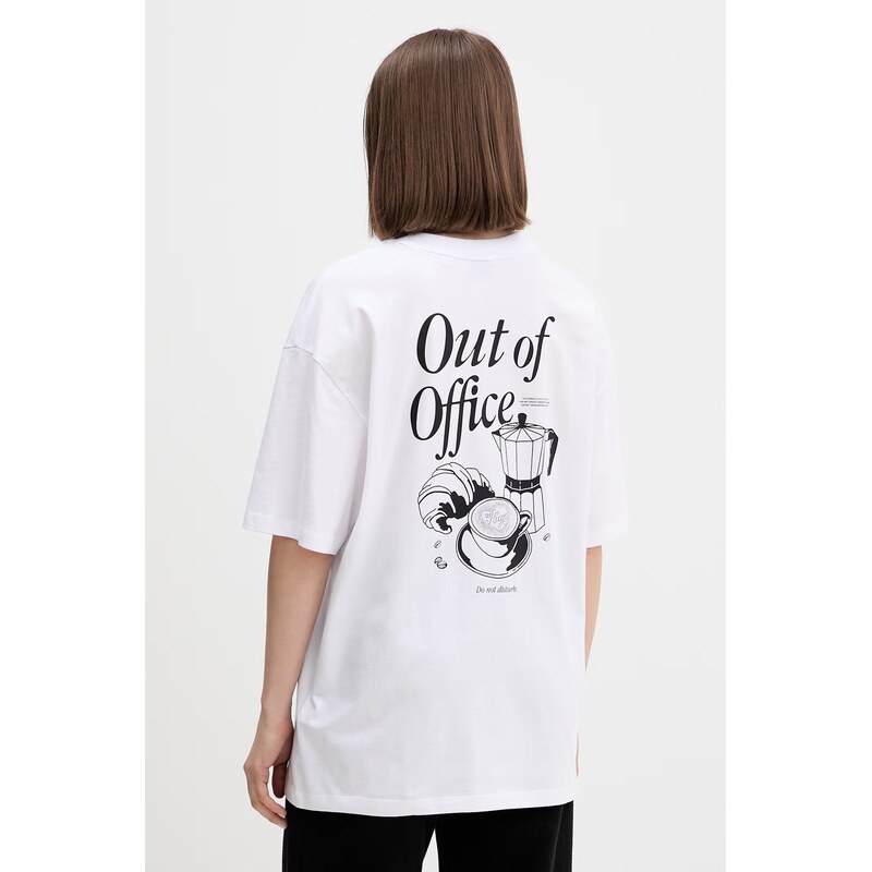 HUGO Blue tričko dámske bavlnené Oversized_Tee_B 67866942