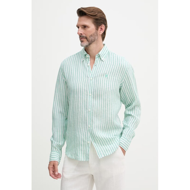 BOSS košeľa pánska ľanová LIAM 67867024