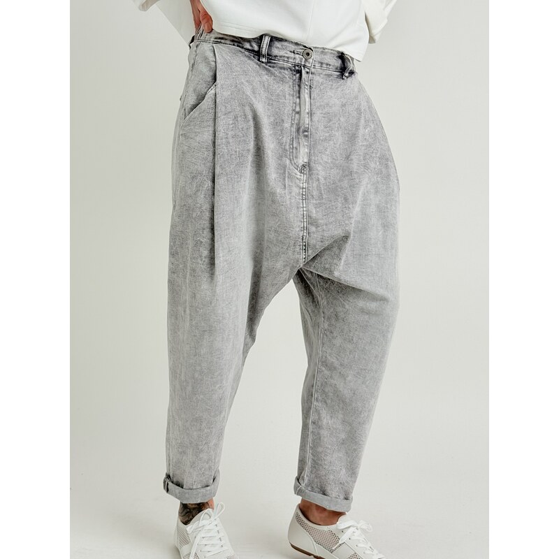 Voga Móda Šedá baggy SAIS 67861805