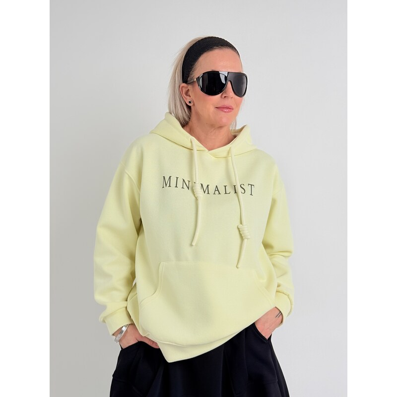 Voga Móda Svetložltá mikina LIST 67861795