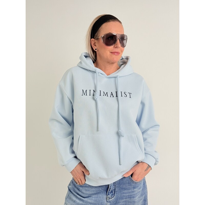 Voga Móda Svetlomodrá mikina LIST 67861794