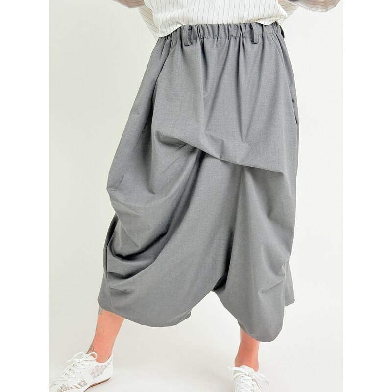 WENDY TRENDY Šedá nohavicová sukňa CAPRI 67861817