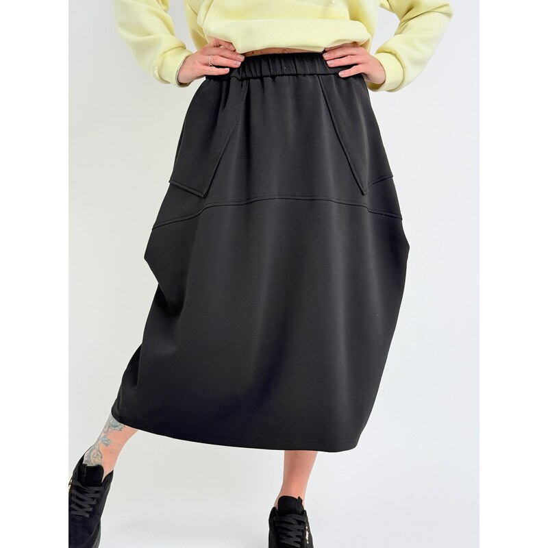 WENDY TRENDY Čierna balónová sukňa CALL 67861806