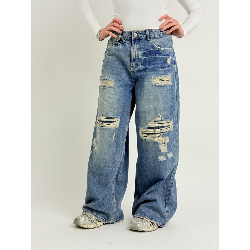 WERÉ Modré džínsy VANS 67861849