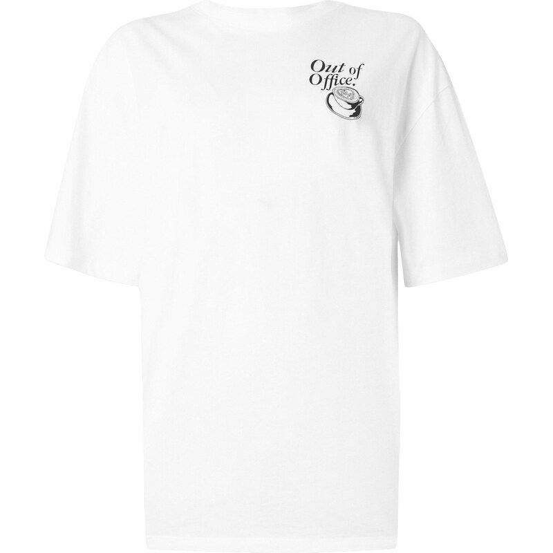 HUGO Tričko čierna / biela 67678644