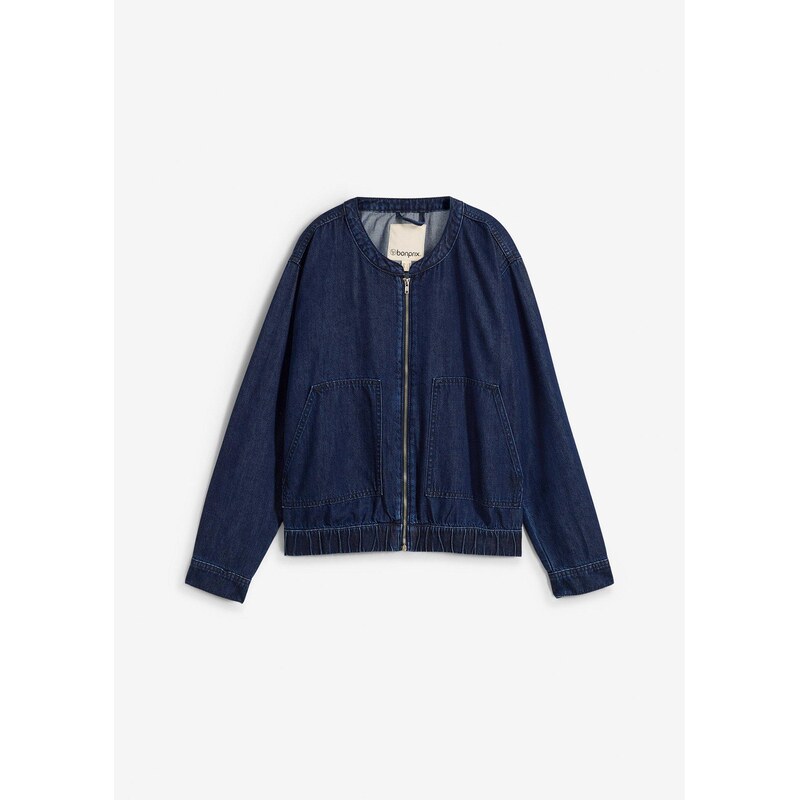 bonprix Džínsová bunda, farba modrá 64922147