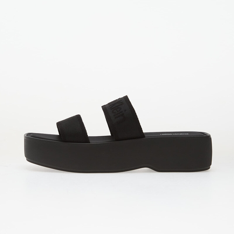 Calvin Klein Flatform Sandal Webbin Black 67862044