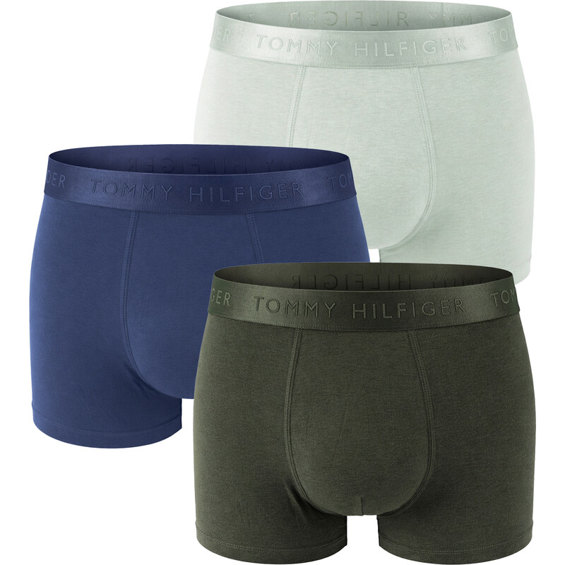 TOMMY HILFIGER - boxerky 3PACK everyday luxe forest & blue tones 67861973