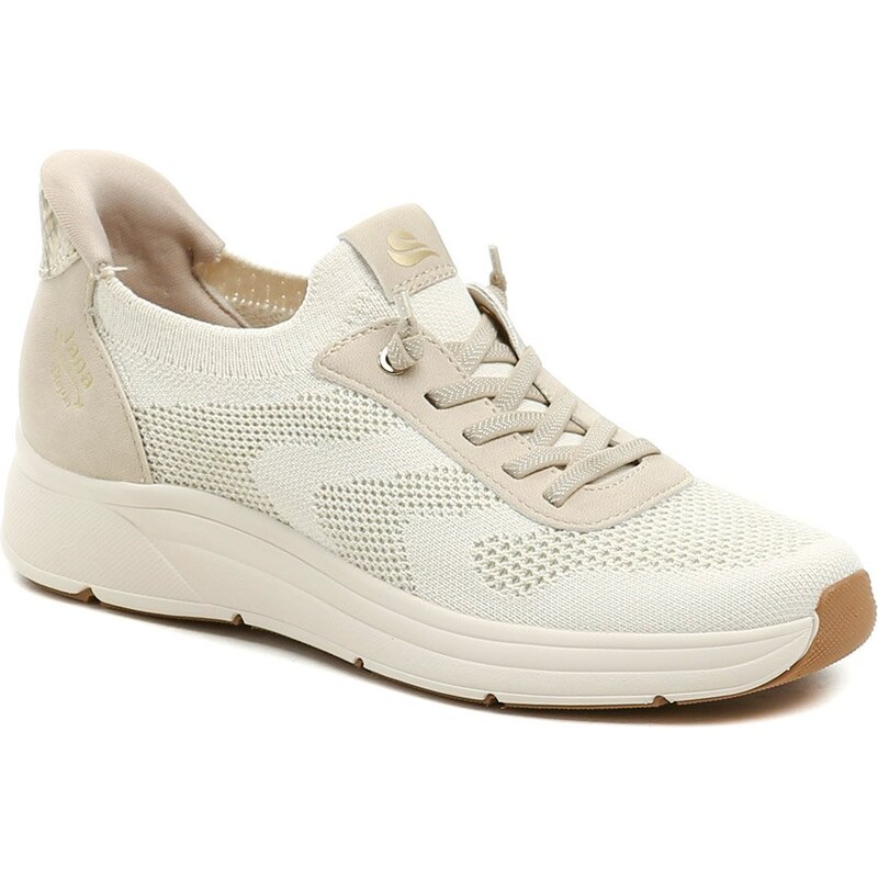 Jana 8-23777-46 béžové dámske Slip-in poltopánky 67862798